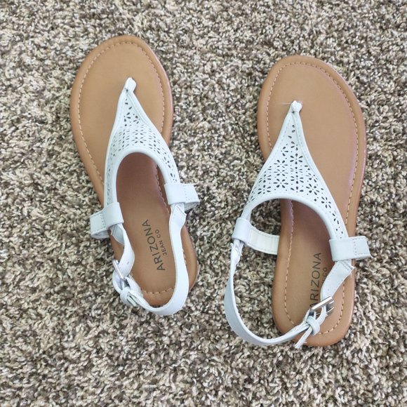 Light Blue Sandals Flats, size 7.5 - Picture 2 of 6